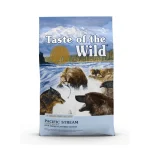 غذای خشک سگ بالغ تیست او د وایلد ماهی سالمون دودی Taste Of The Wild Pacific Stream وزن 2 کیلوگرم