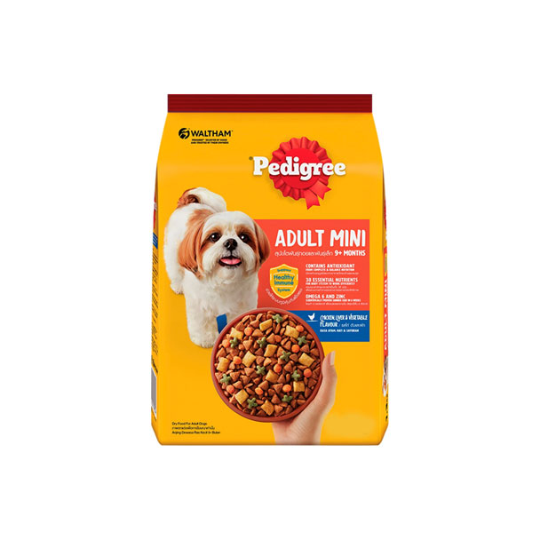 2 غذای خشک سگ پدیگری گوشت 400g Pedigree Adult Mini - Image 1