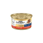 کنسرو گربه بالغ گورمت پته گوشت گاو Gourmet وزن 85 گرم