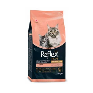 غذای خشک مادر و بچه گربه رفلکس پلاس بره Reflex وزن 1.5 کیلوگرم