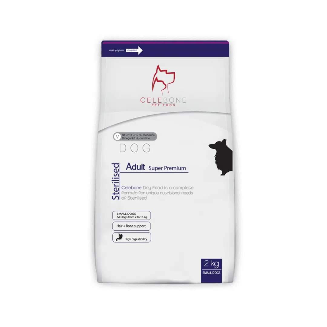 غذای خشک سگ عقیم شده سلبن وزن 2 کیلوگرم 2kg Celebone Adult Sterilised