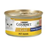 کنسرو گربه گورمت مدل پته‌ای طعم مرغ 85gr Gourmet