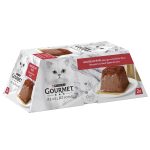 غذای گربه با بافت موس گورمت با طعم گوشت Gourmet بسته 2 عددی 114g