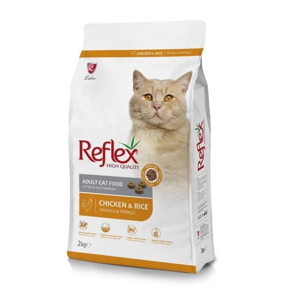 غذای خشک گربه بالغ رفلکس پلاس 1.5kg Reflex Adult Chicken & Rice