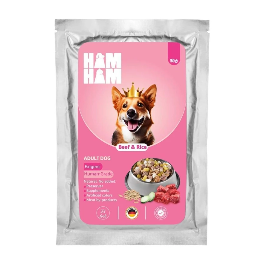 0016312_-ham-ham-beef-rice-150- copy پوچ سگ هام هام گوشت و برنج 150g HamHam - Image 1