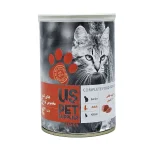 کنسرو گربه پته یو اس پت گوشت خالص  430g US PET