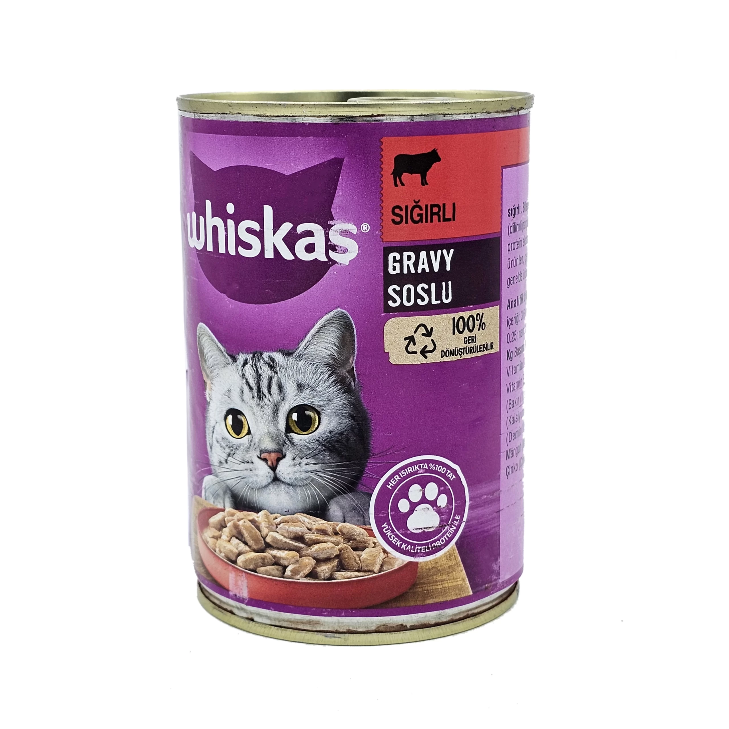 20250820_160948 copy کنسرو گربه چانک ویسکاس گوشت گاو 400g Whiskas Gravy Soslu - Image 1