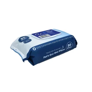 دستمال مرطوب اکو پت پاکتی 80wipes