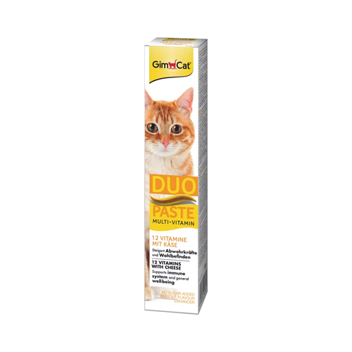4002064421841 خمیر مولتی ویتامین گربه جیم کت پنیر Gim Cat Duo Paste وزن 50 گرم