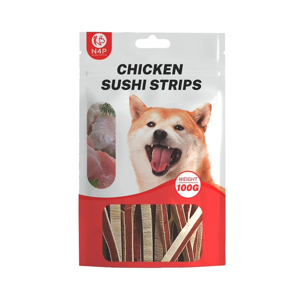 تشویقی سگ 100g N4P Chicken Sushi Strips