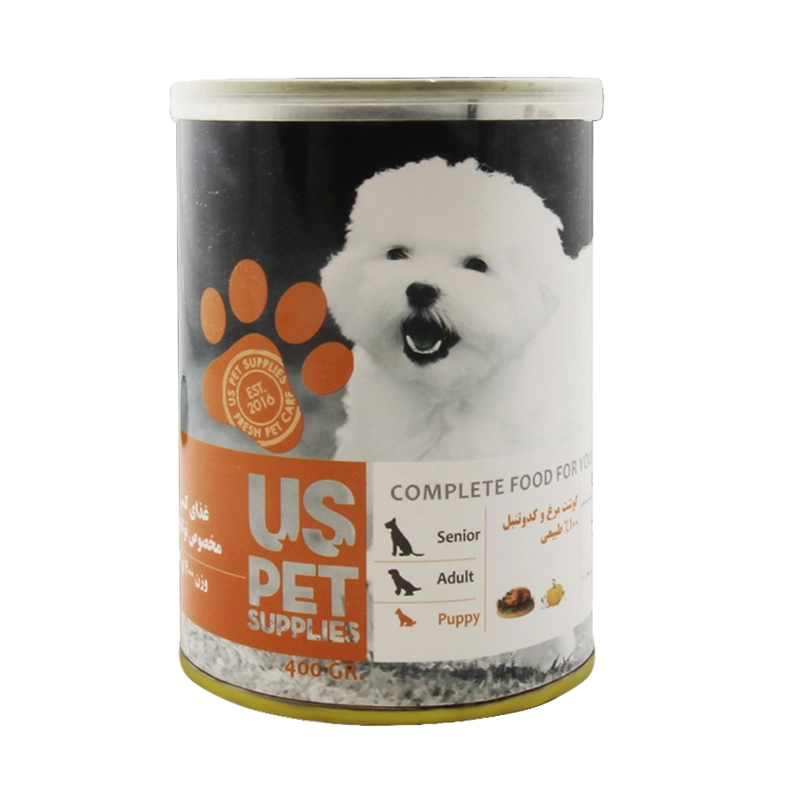 کنسرو سگ پاپی گوشت مرغ و کدو 400g USPET