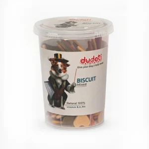 تشویقی بیسکوئیت سگ دودوتی میکس Dudoti وزن 150 گرم