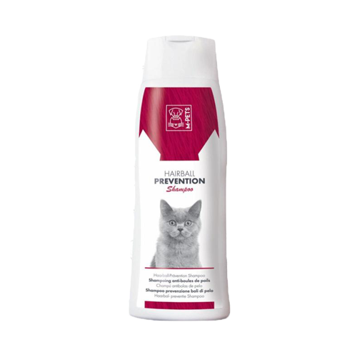 6953182722427 شامپو گربه ام پتس ضد گره M-Pets Hairbal Prevention حجم 250 میل