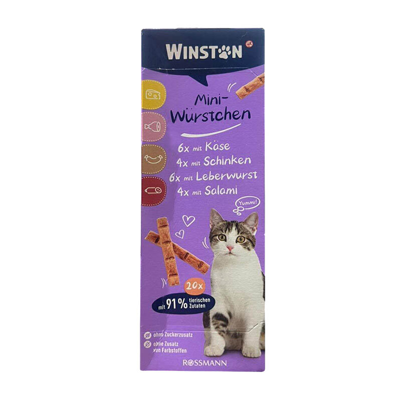 6b4a92f8fcae40428e91462c52450eb5 تشویقی مدادی گربه مینی استیک 40g Winston - Image 1