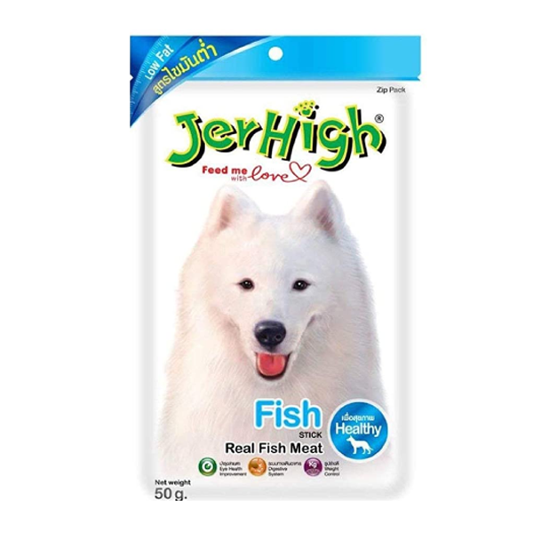 تشویقی سگ جرهای ماهی 70gr JerHigh
