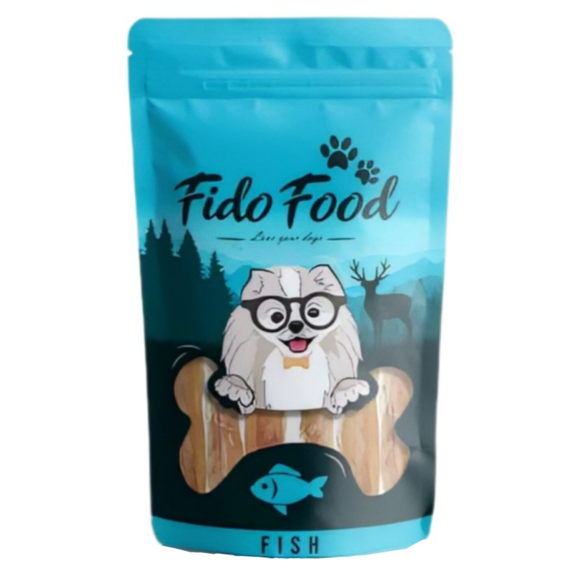 تشویقی سگ ماهی کیلکا 100g FidoFood