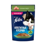 پوچ گربه فلیکس خرگوش 75g Felix