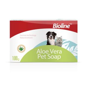 صابون آلوئه ورا سگ و گربه بایولاین Bioline وزن 100 گرم