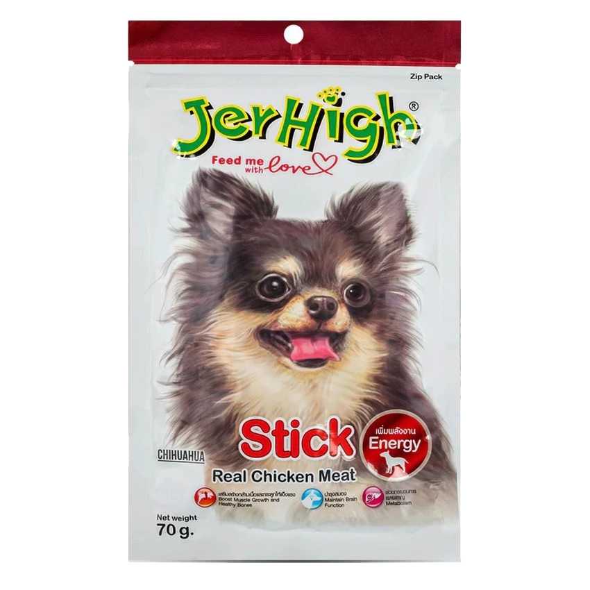 تشویقی سگ جرهای مرغ Jerhigh Stick وزن 60 گرم