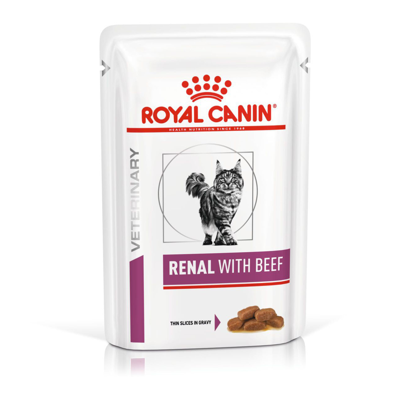 Renal-pouch-beef-1536x1536.jpg پوچ گربه رویال کنین 85g Royal Canin Renal With Beef - Image 1
