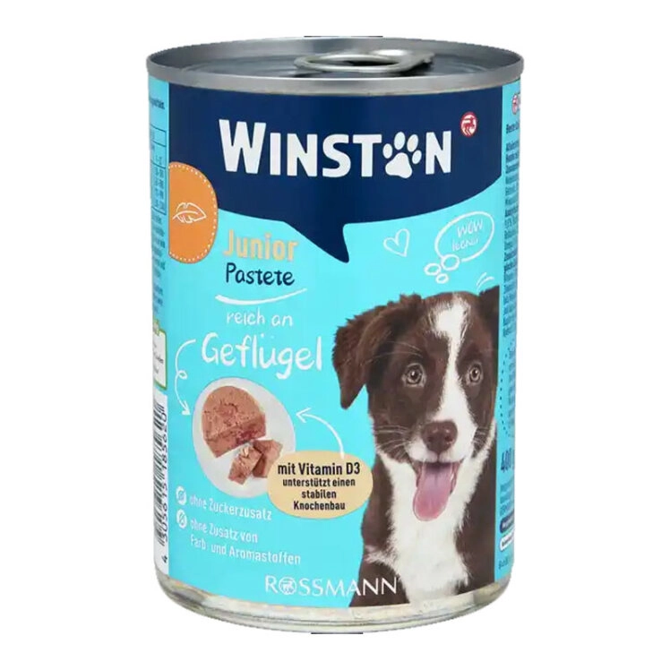 کنسرو پته توله سگ وینستون 400g Winston