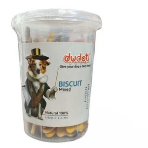 تشویقی بیسکوئیت سگ دودوتی میکس Dudoti وزن 150 گرم