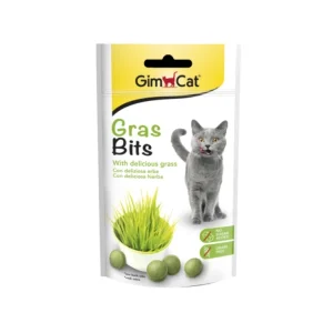 قرص تشویقی گربه 60g GimCat Gras Bits