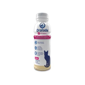 محلول حمایتی کلیوی اورالید برای گربهها 330ml oralade vet
