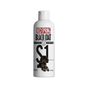 شامپو سگ موهای مشکی و تیره رد اسپرینگ 300ml Redspring S1