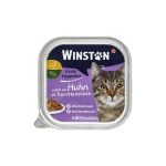 ووم گربه وینستون مرغ و هویج 100g Winston