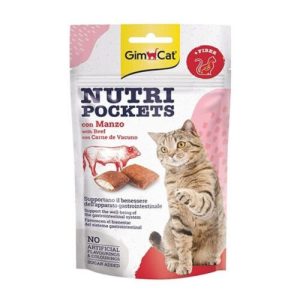 تشویقی اسنک نوتری پاکت گوشت گاو 60g GimCat