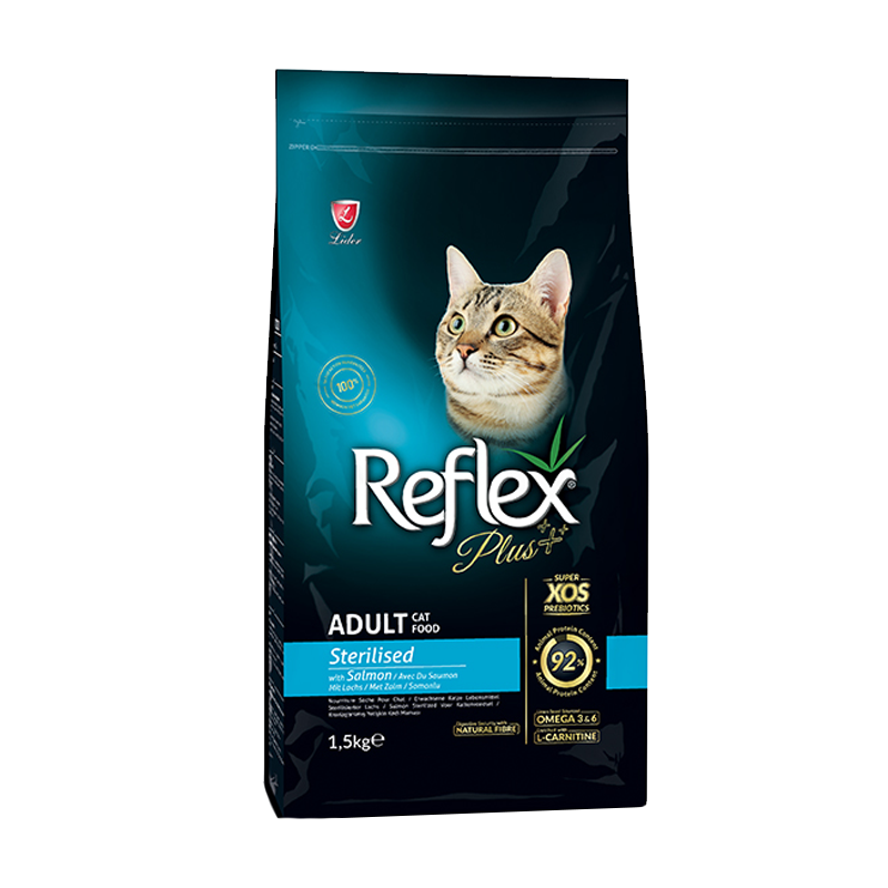 غذای خشک گربه عقیم شده سالمون 1.5kg Reflex