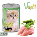 غذای گربه پته وکسی مرغ و نخود فرنگی 400g Vexi Chicken & Peas