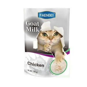 پوچ گربه بالغ فنبی مرغ در شیر بز Faenbei وزن 85 گرم