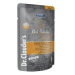 پوچ گربه مرغ و قرقاول با زردآلو 85g Dr Clauders