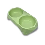 ظرف آب و غذای دوقلو طرح چند وجهی