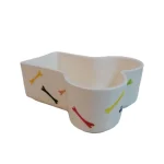 ظرف ابخوری سرامیکی سگ و گربه طرح استخوان