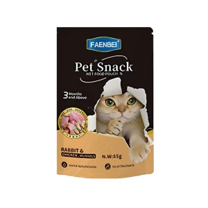 پوچ اسنک گربه خرگوش و مرغ 58g Faenbei