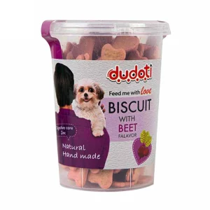 تشویقی سگ بیسکوییت لبو 150g dudoti