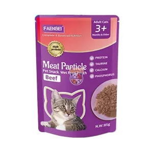 پوچ چانک گربه طعم گوشت 85g Faenbei
