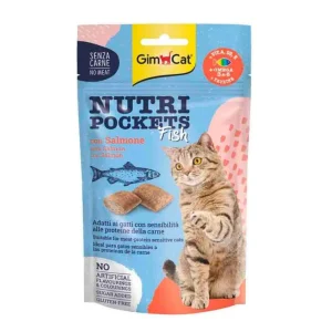تشویقی گربه جیم کت نوتری پاکت ماهی سالمون Gim Cat وزن 60 گرم