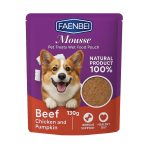 پوچ سگ فنبی پته گوشت، مرغ و کدو حلوایی Faenbei وزن 130 گرم