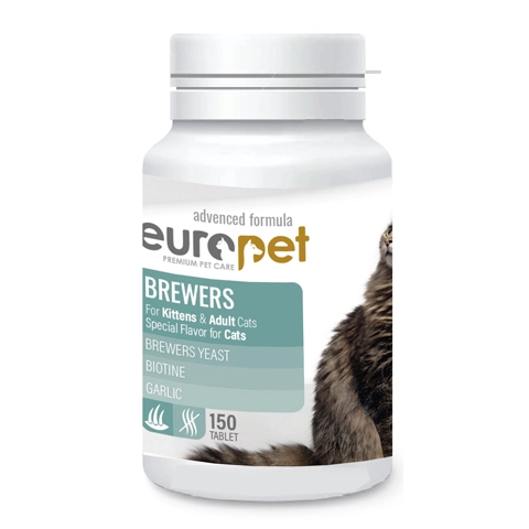 قرص مخمر گربه یوروپت Europet تعداد 150 عدد