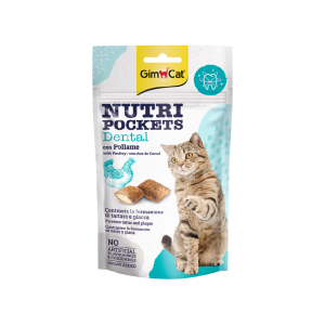 تشویقی گربه جیم کت نوتری پاکت دنتال مرغ Dental Gim Cat وزن 60 گرم