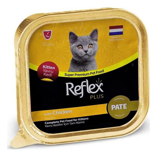 ووم گربه رفلکس پلاس مرغ Reflex وزن 85 گرم