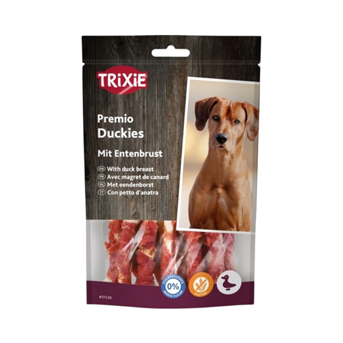 تشویقی سگ تریکسی دورپیچ اردک Trixie Rolls وزن 80 گرم