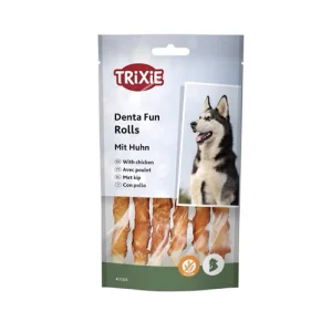 تشویقی سگ تریکسی دورپیچ مرغ Trixie Rolls وزن 70 گرم