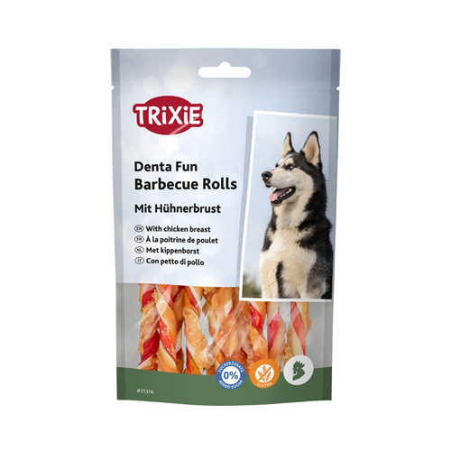 تشویقی سگ تریکسی دورپیچ مرغ Trixie Rolls وزن 70 گرم