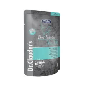 پوچ گربه دکتر کلادرز گوشت شکار و کدو حلوایی Dr.Clauder’s وزن 85 گرم