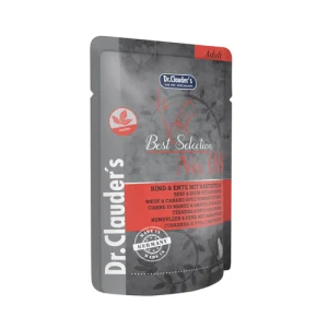 پوچ گربه دکتر کلادرز گوشت، اردک و سیب زمینی Dr.Clauder’s وزن 85 گرم